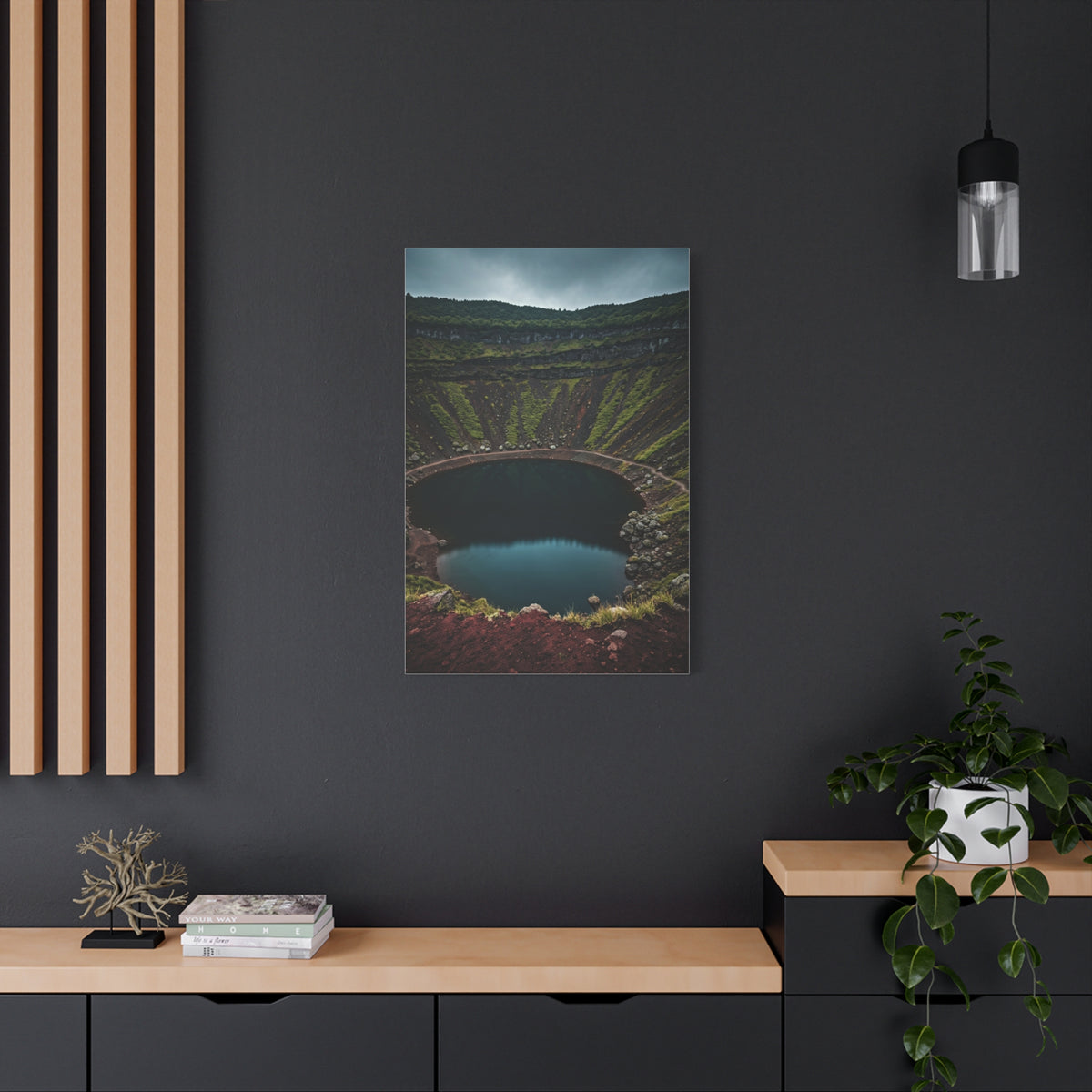 Volcanic Crater Lake Wall Art & Canvas Prints