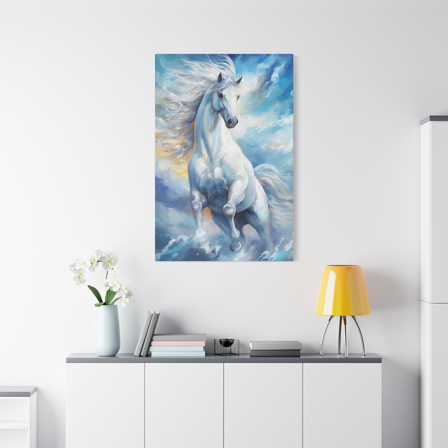 White Horse Wall Art & Canvas Prints