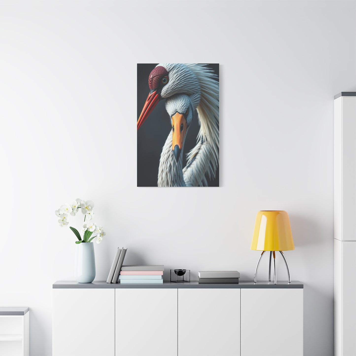 Masterpiece Crane Bird Art Vision Wall Art & Canvas Print