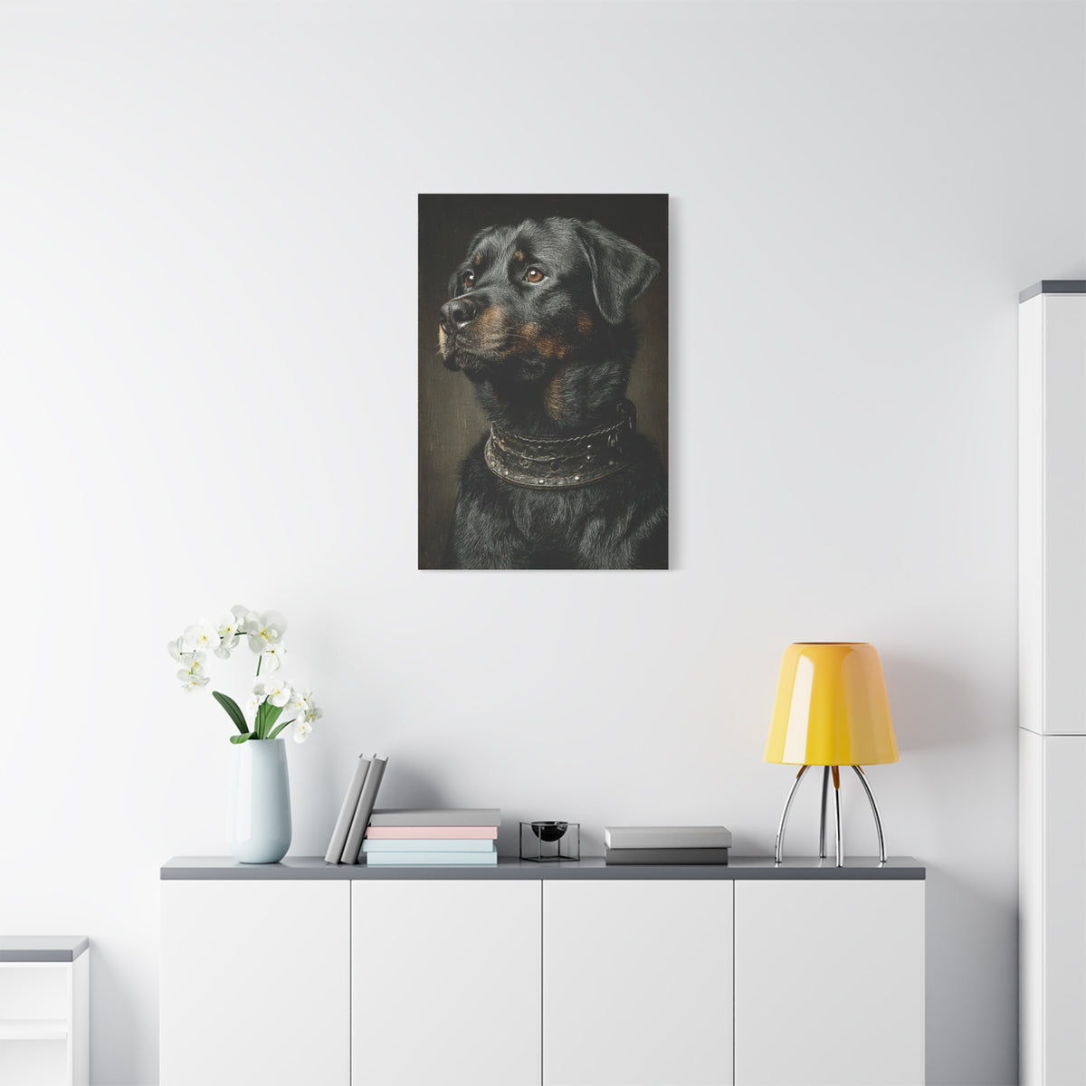 Rottweiler Classic Portrait Wall Art & Canvas Print