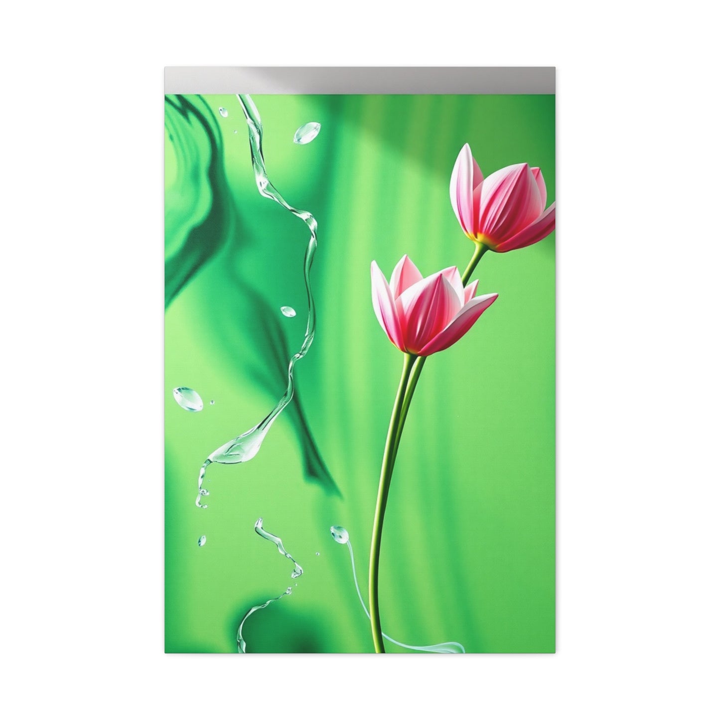 Supreme Green & Pink Canvas Art Collection Wall Art & Canvas Print