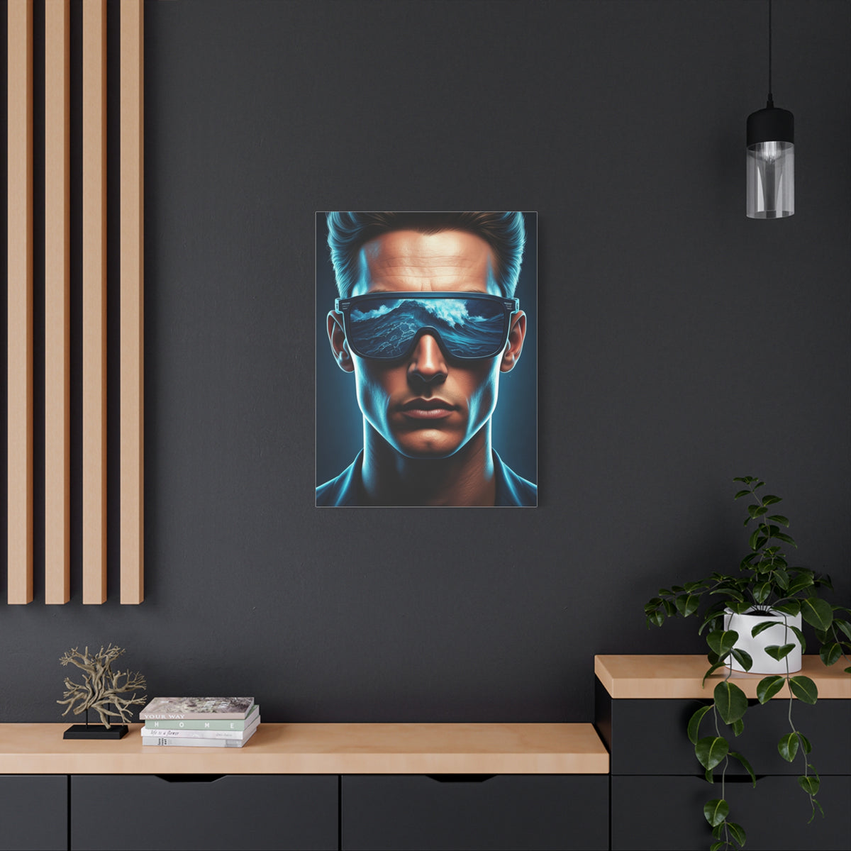 Neon Ocean Reflection Vision Wall Art & Canvas Prints