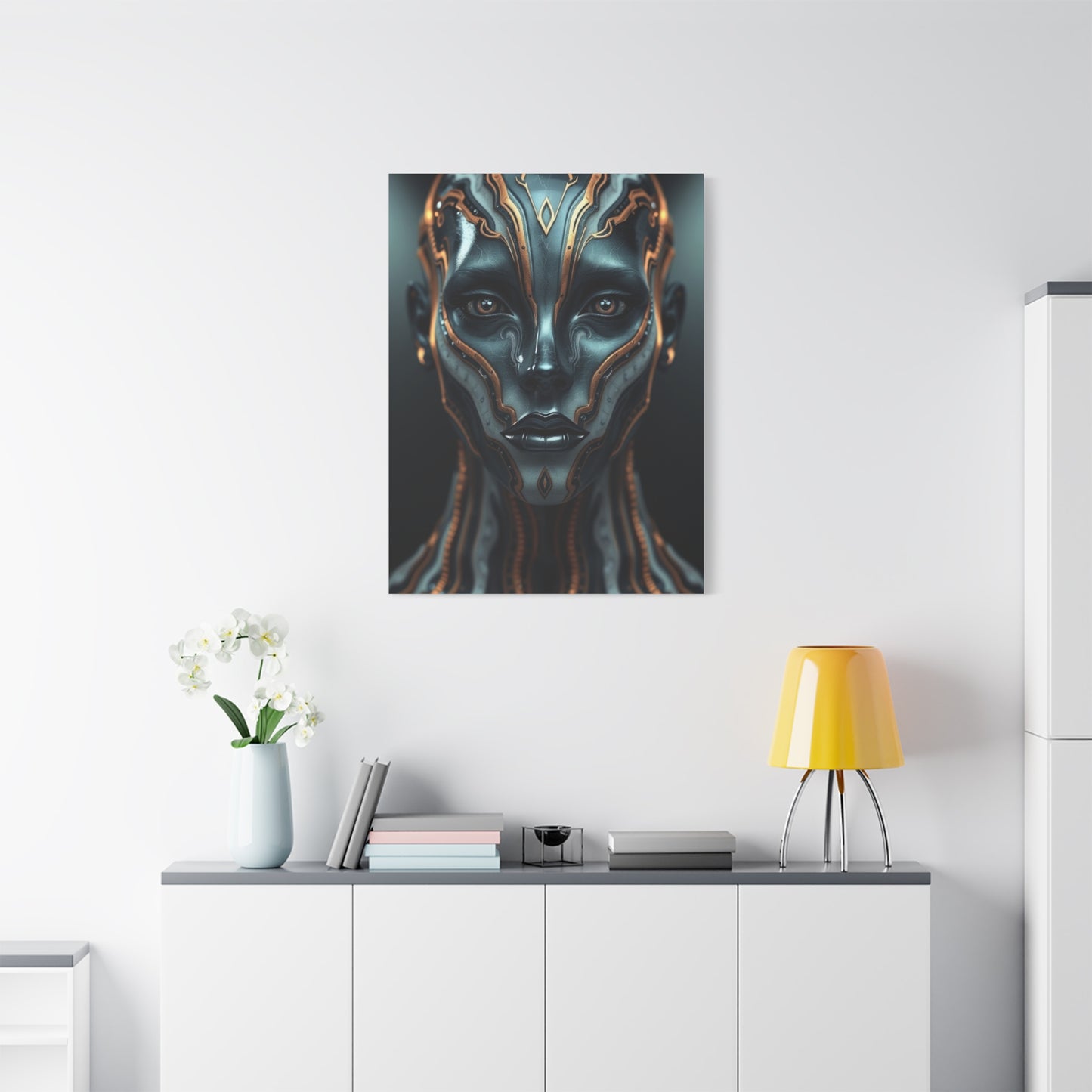 Charcoal, Onyx, and Ivory Art Luxury Canvas Wall Art & Canvas Print