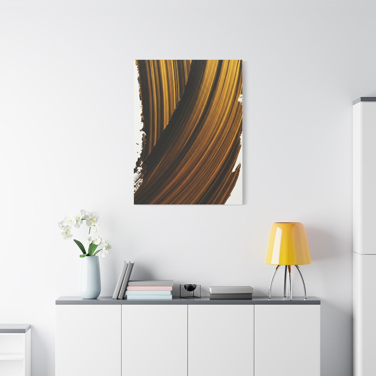 Amber Current Abstract Wall Art & Canvas Prints