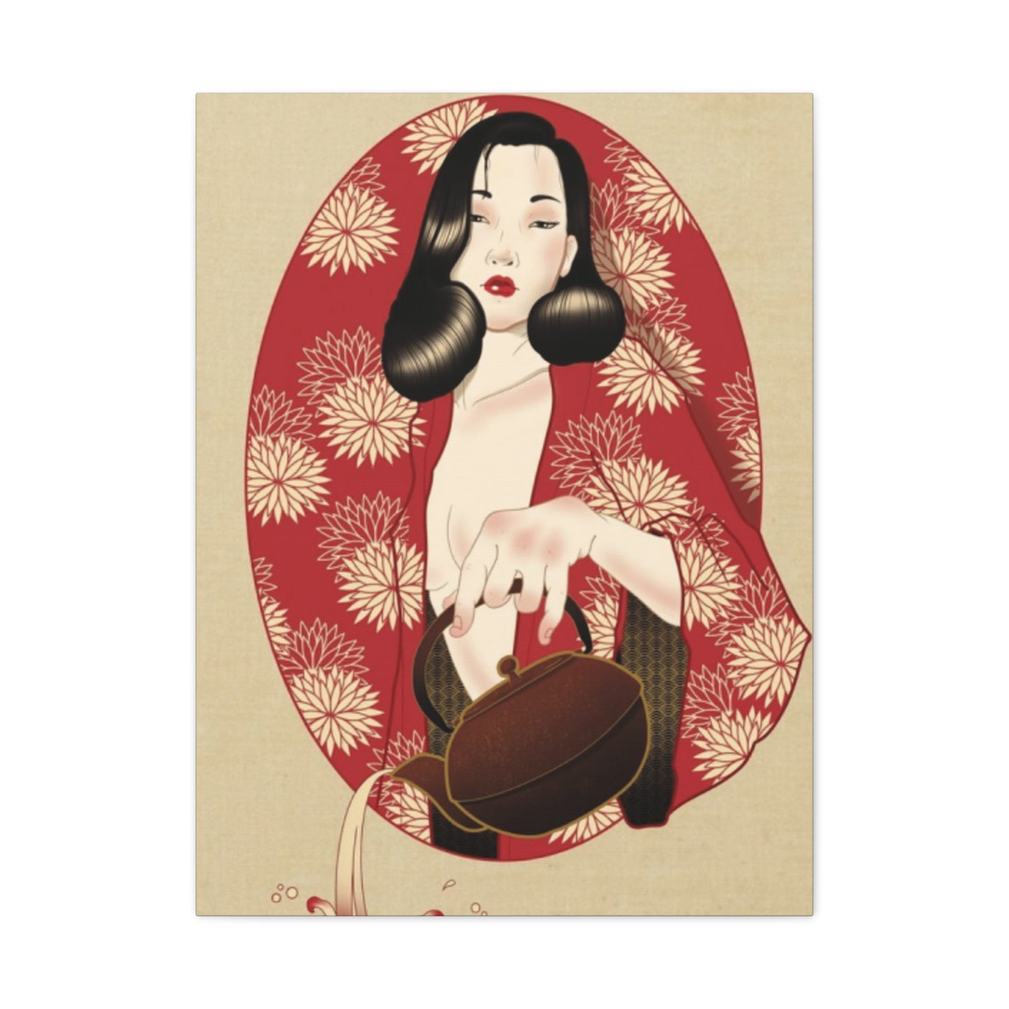 Geisha Portrait Wall Art & Canvas Prints