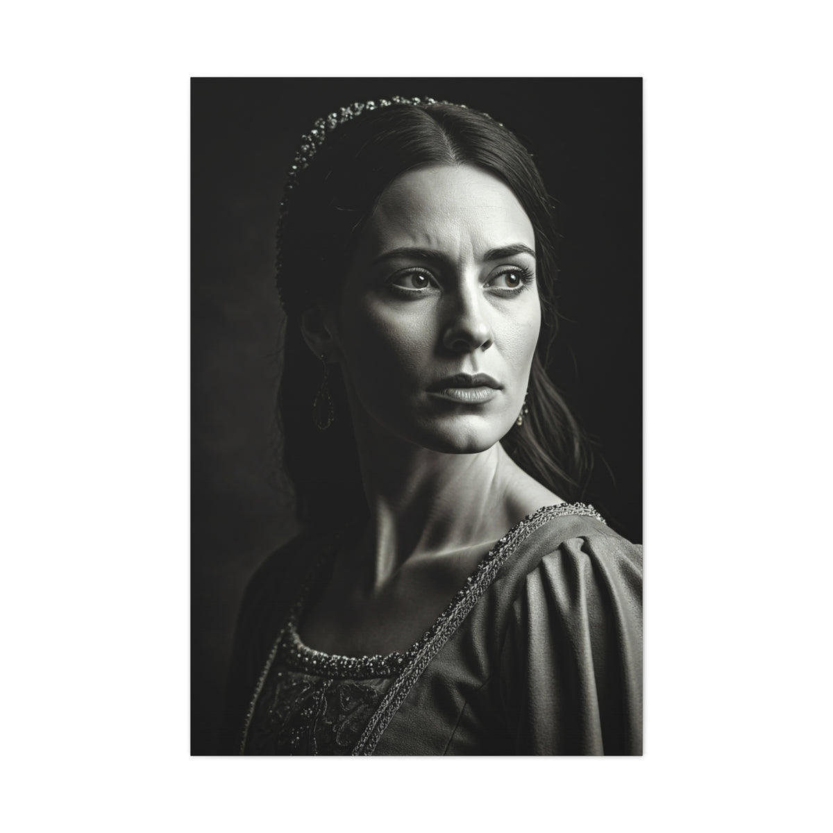 Quiet Grace Black & White Portrait Wall Art & Canvas Prints