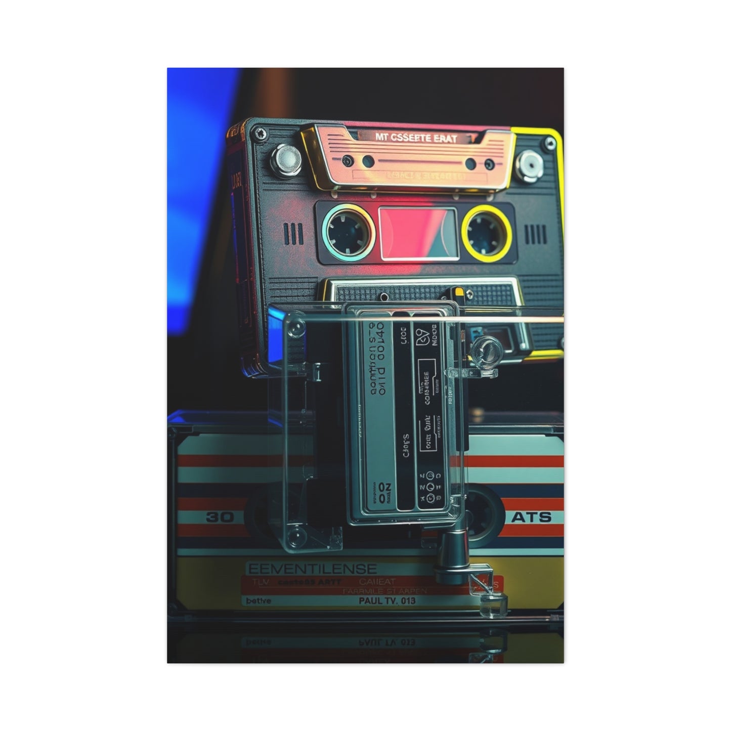 Cassette Tapes Art Supreme Canvas Gallery Wall Art & Canvas Print