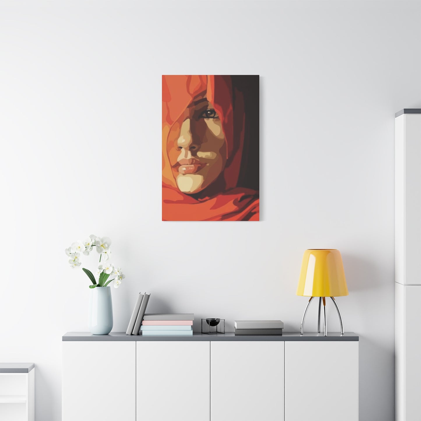 An Abstract Portrait Of A Girl Face Wall Art & Canvas Prints