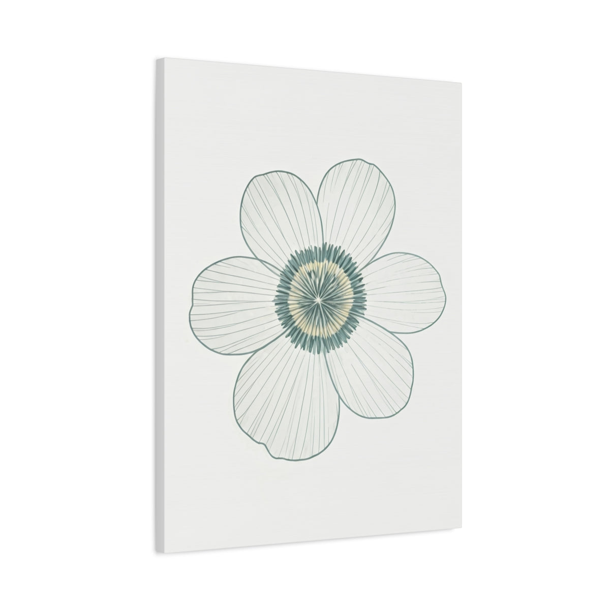 Minimal Line Floral Sketch Wall Art & Canvas Prints