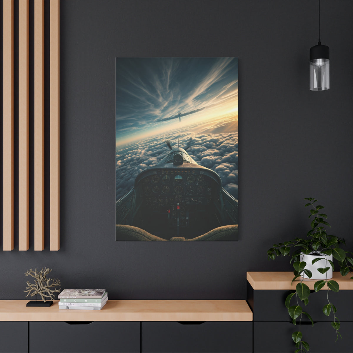 Pilot’s View Above the Cloud Sea Wall Art & Canvas Prints