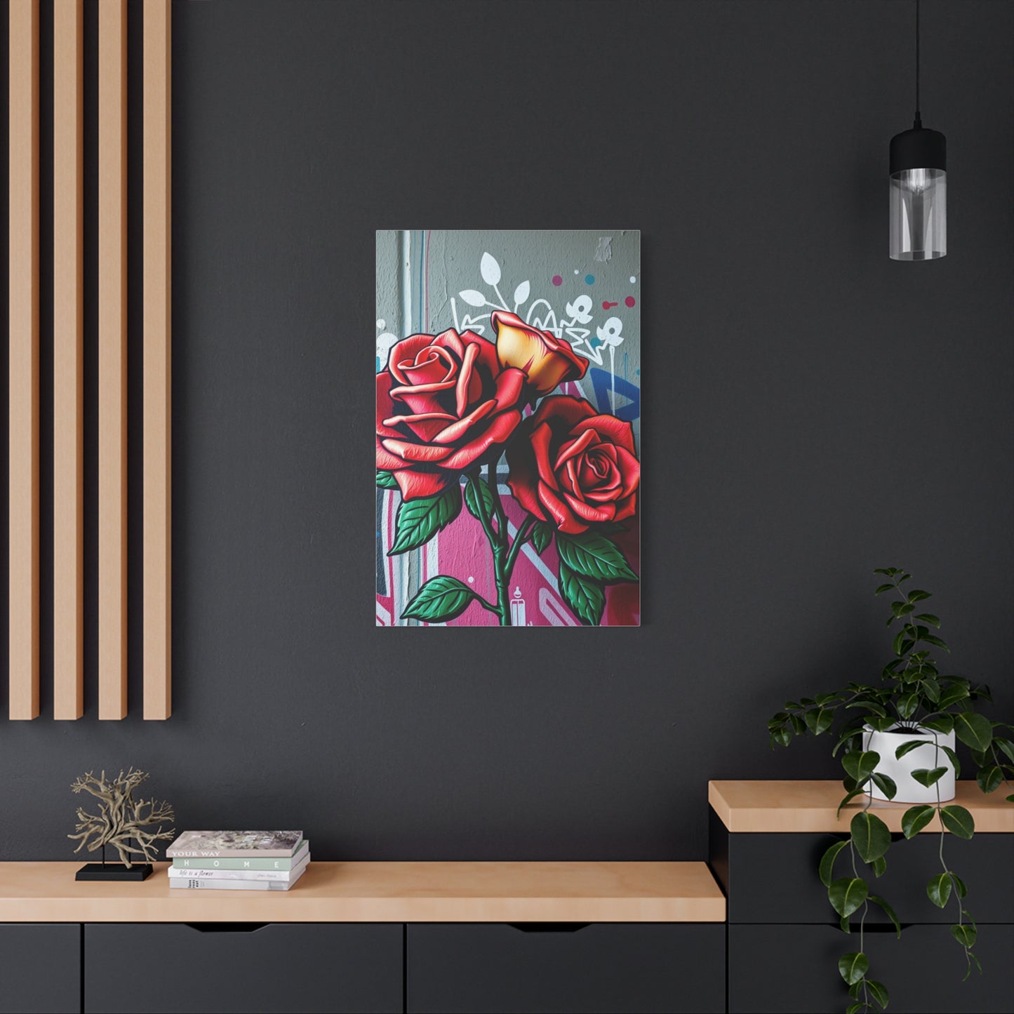 Graffiti Rose Opus Wall Art & Canvas Print