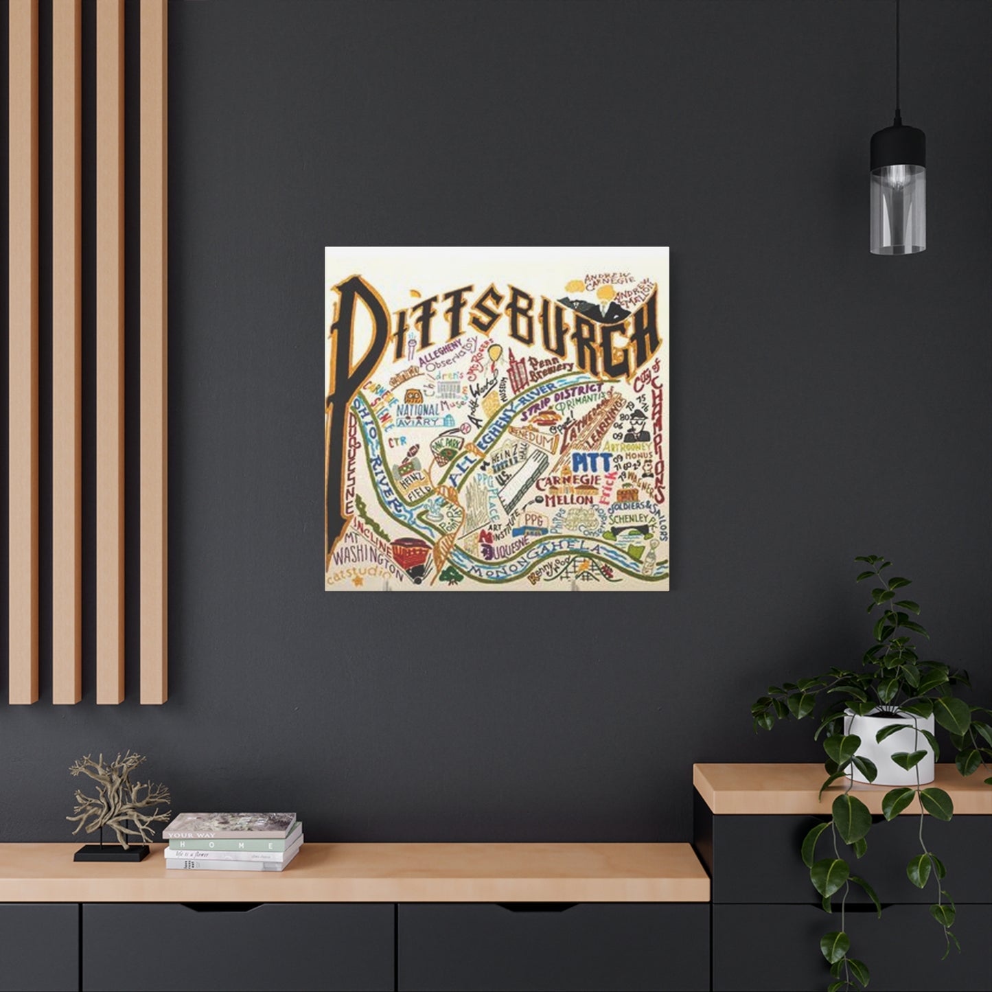 Pittsburgh Graffiti Wall Art & Canvas Prints
