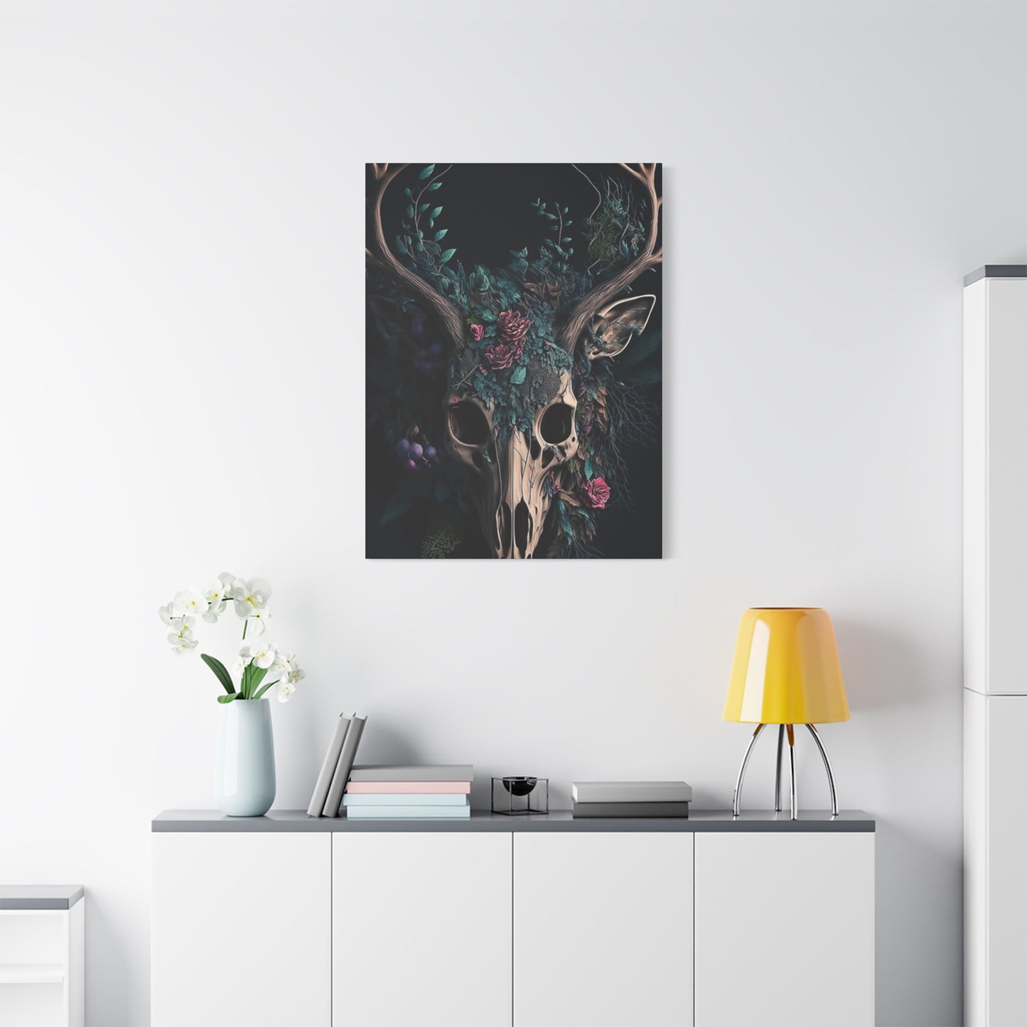 Reindeer Skull Poster Wall Art & Canvas Prints
