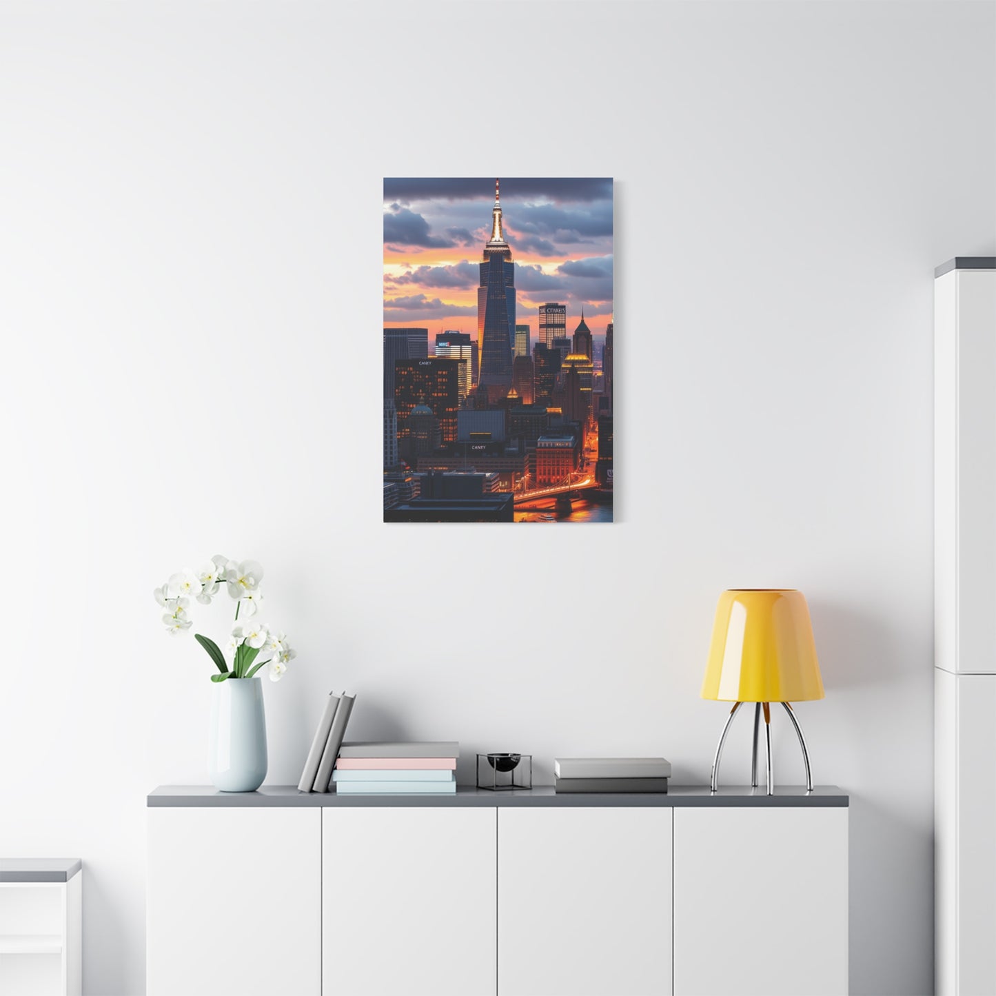 Supreme NYC Skyline Art Collection Wall Art & Canvas Print