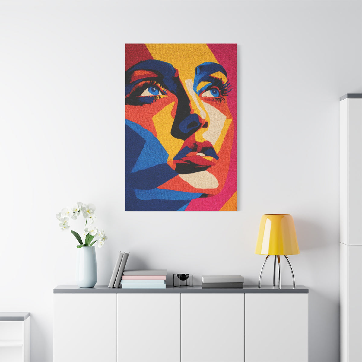 Vibrant Pop Art Portrait Wall Art & Canvas Print