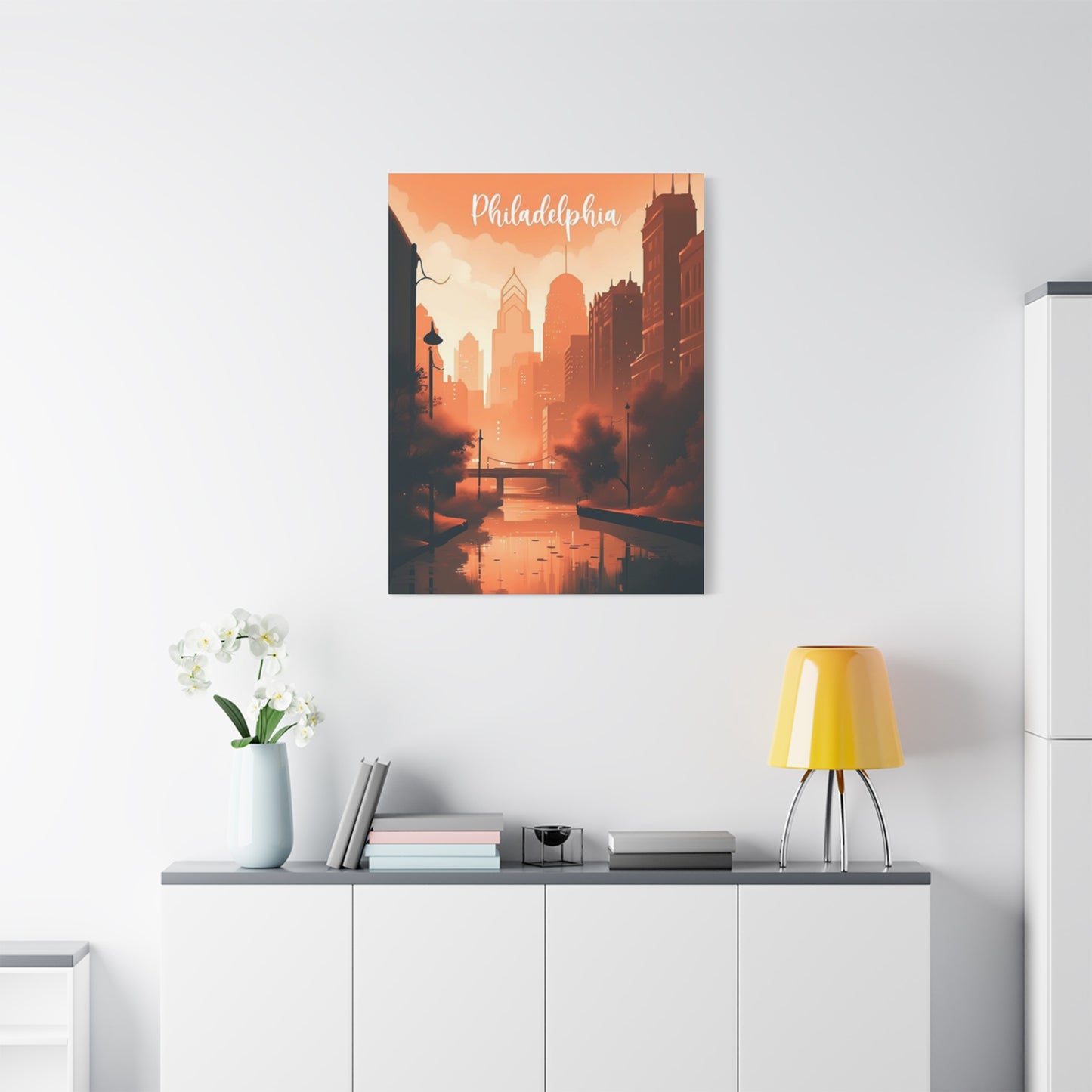 Philadelphia Warm Tone Poster Wall Art & Canvas Prints