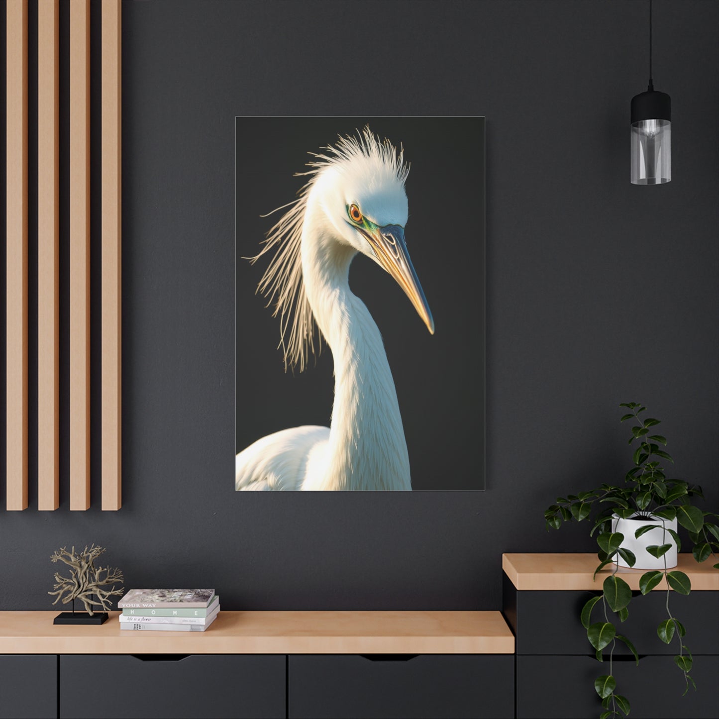 Collection Egret Art Wall Art & Canvas Print
