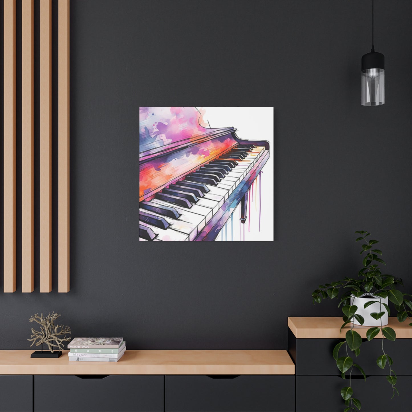 Keys Of Piano Drawing Painting Wall Art & Canvas Prints