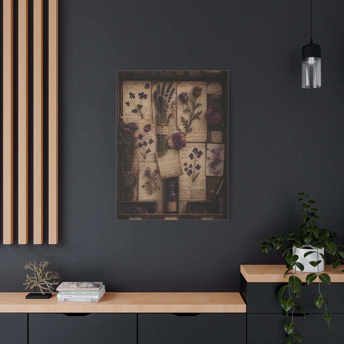 Antique Botanical Herbarium Study Wall Art & Canvas Print