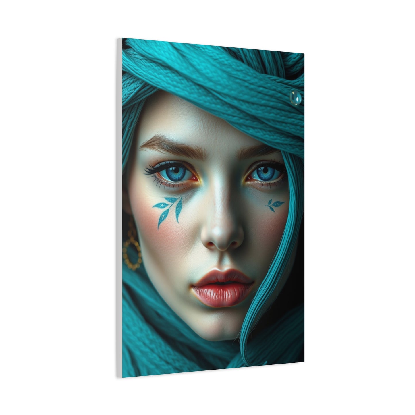 Turquoise Whisper Tapestry wall art & canvas print