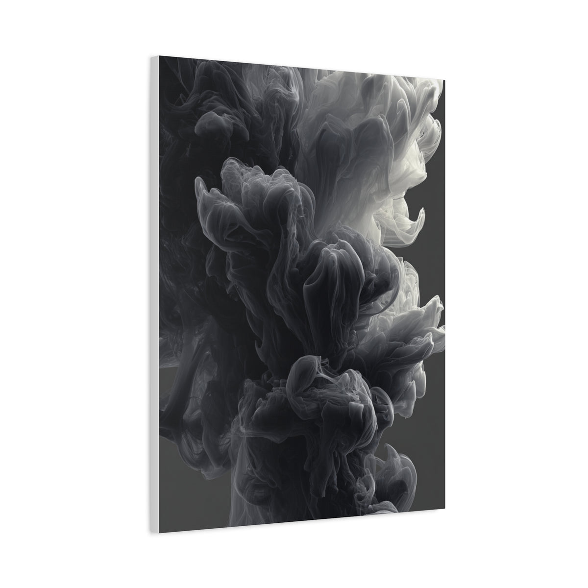 Smoke Ink Monochrome Abstract Wall Art & Canvas Print