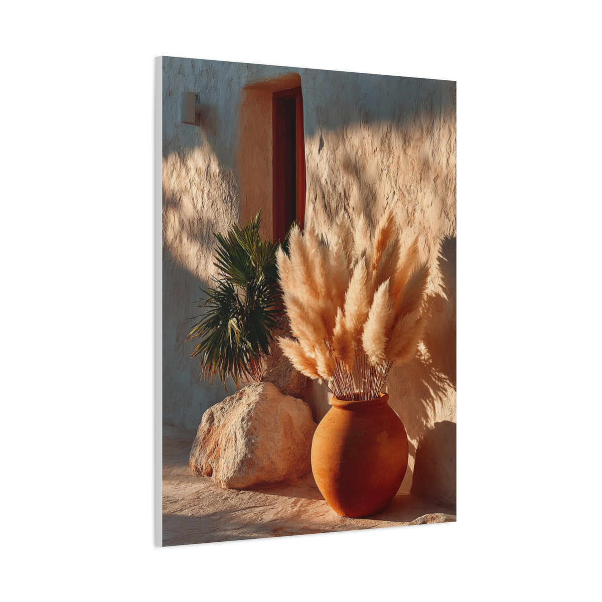 Pampas Grass Terracotta Still Life Wall Art & Canvas Print
