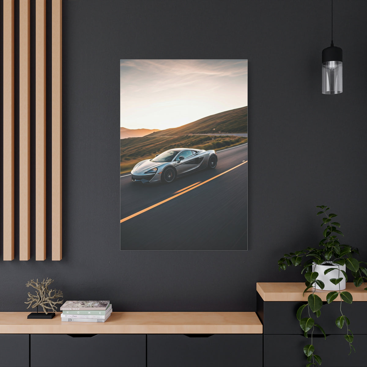 McLaren 570GT Cinematic Mountain Pass Wall Art & Canvas Prints