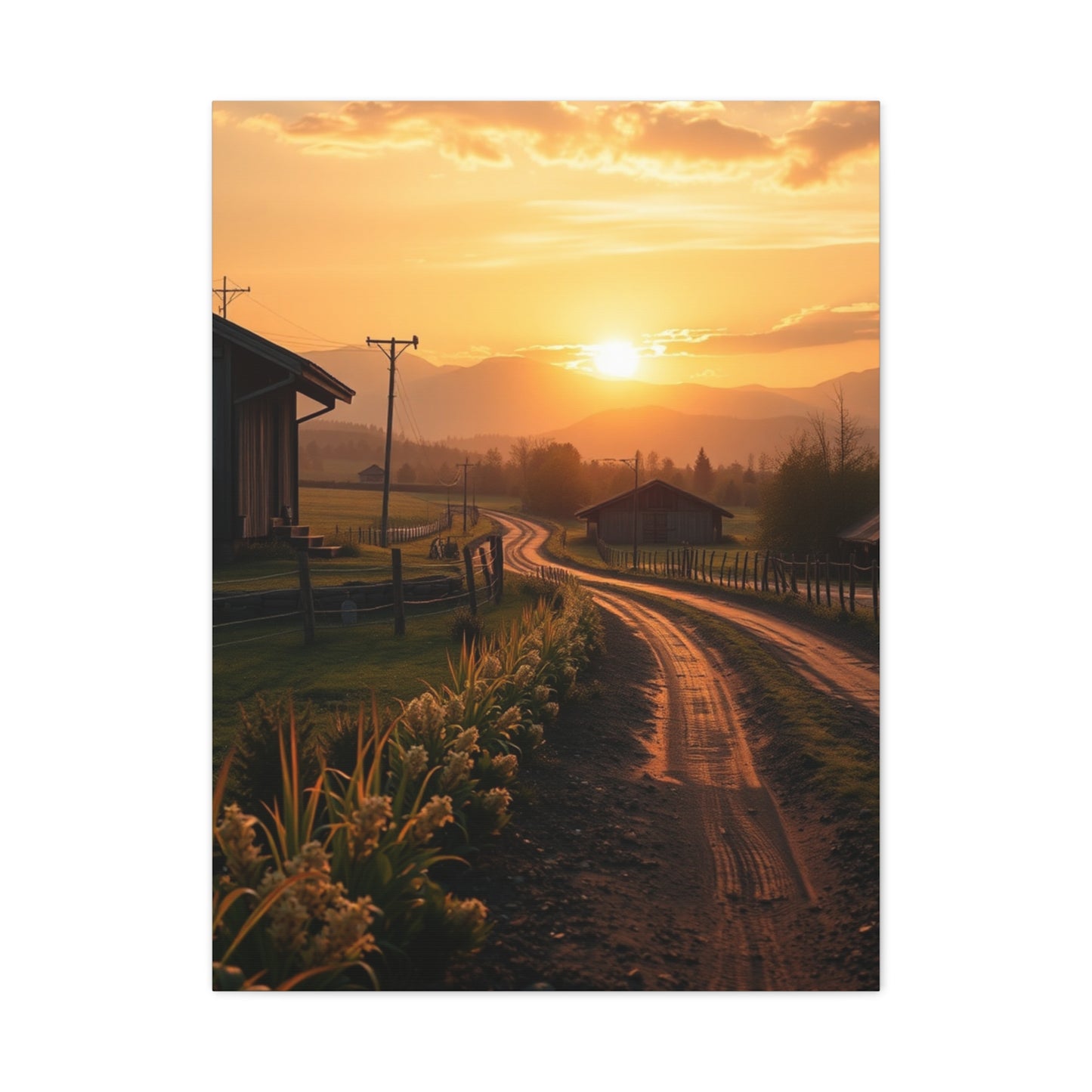 Tranquil Pastures Canvas Wall Art & Canvas Print