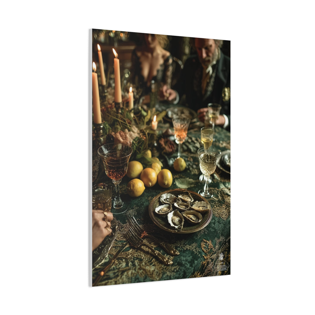 Elegant Dinner Party Table Scene Wall Art & Canvas Print