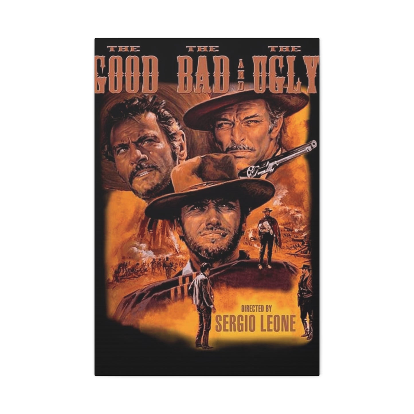 The Good, The Bad and The Ugly Movie Poster Wall Art & Canvas Prints