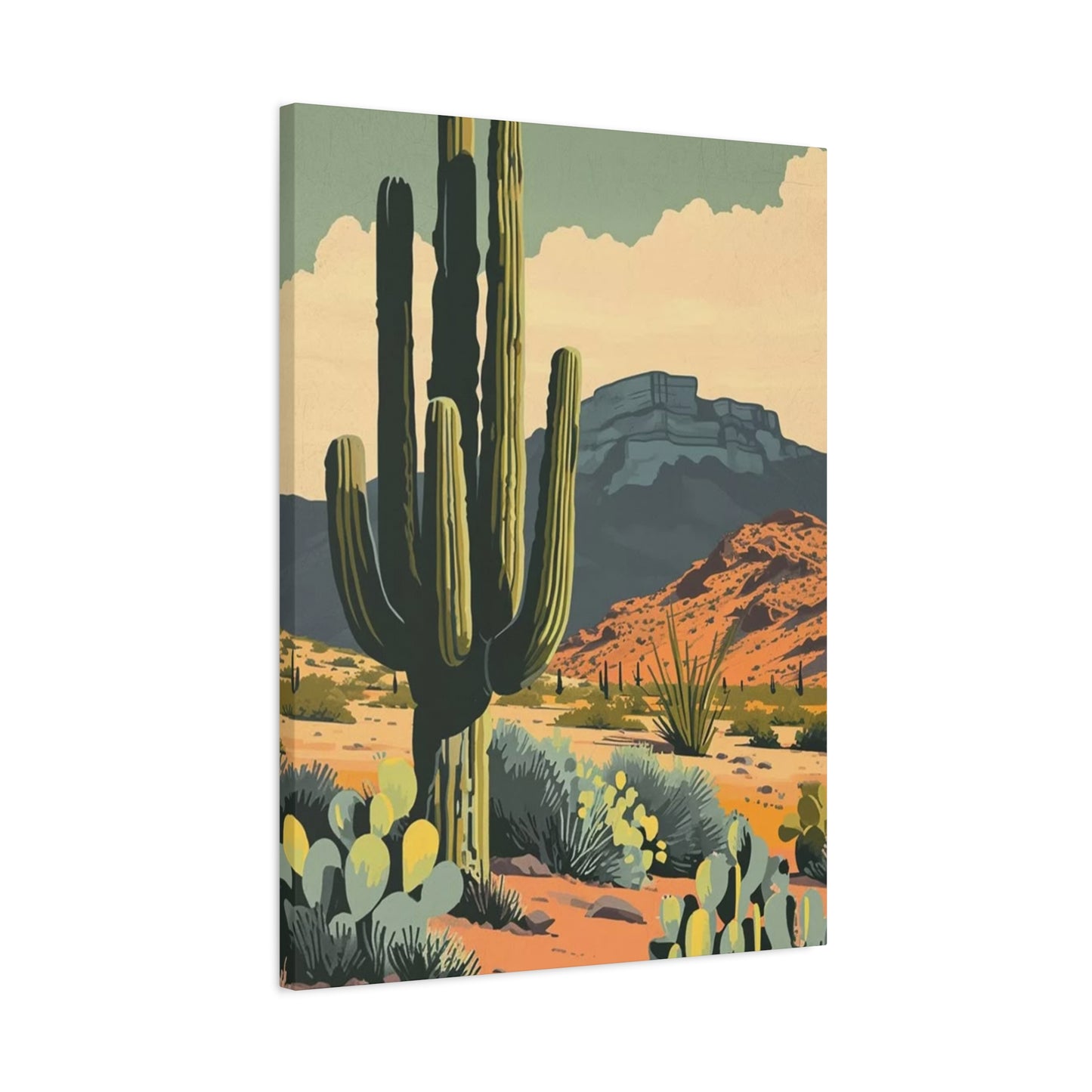 Abstract Cactus Arizona Desert Wall Art & Canvas Prints