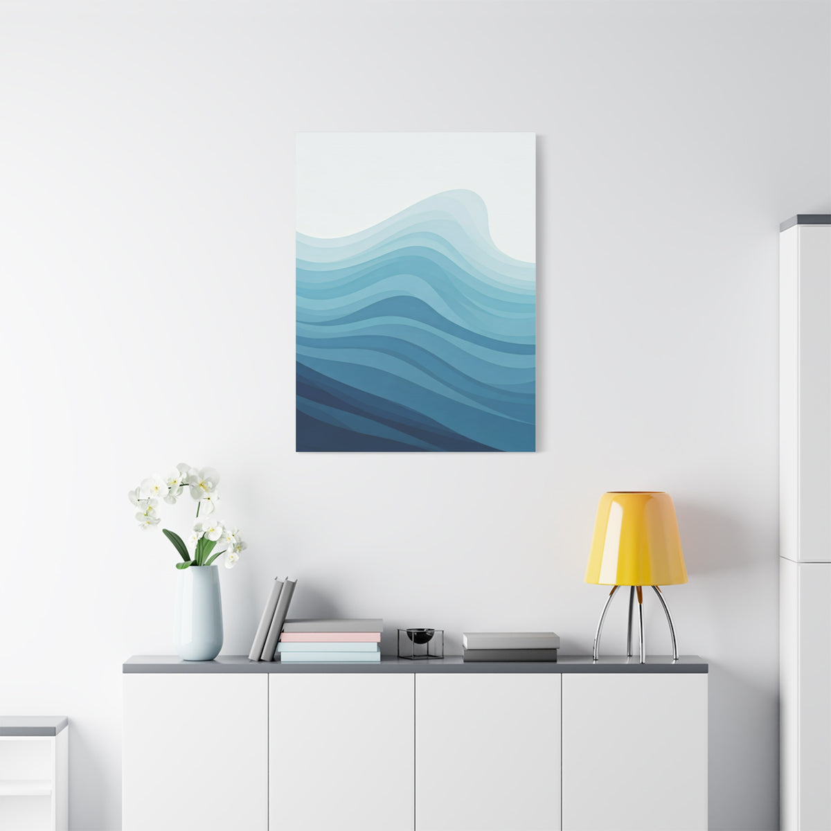 Layered Ocean Waves Abstract Wall Art & Canvas Prints