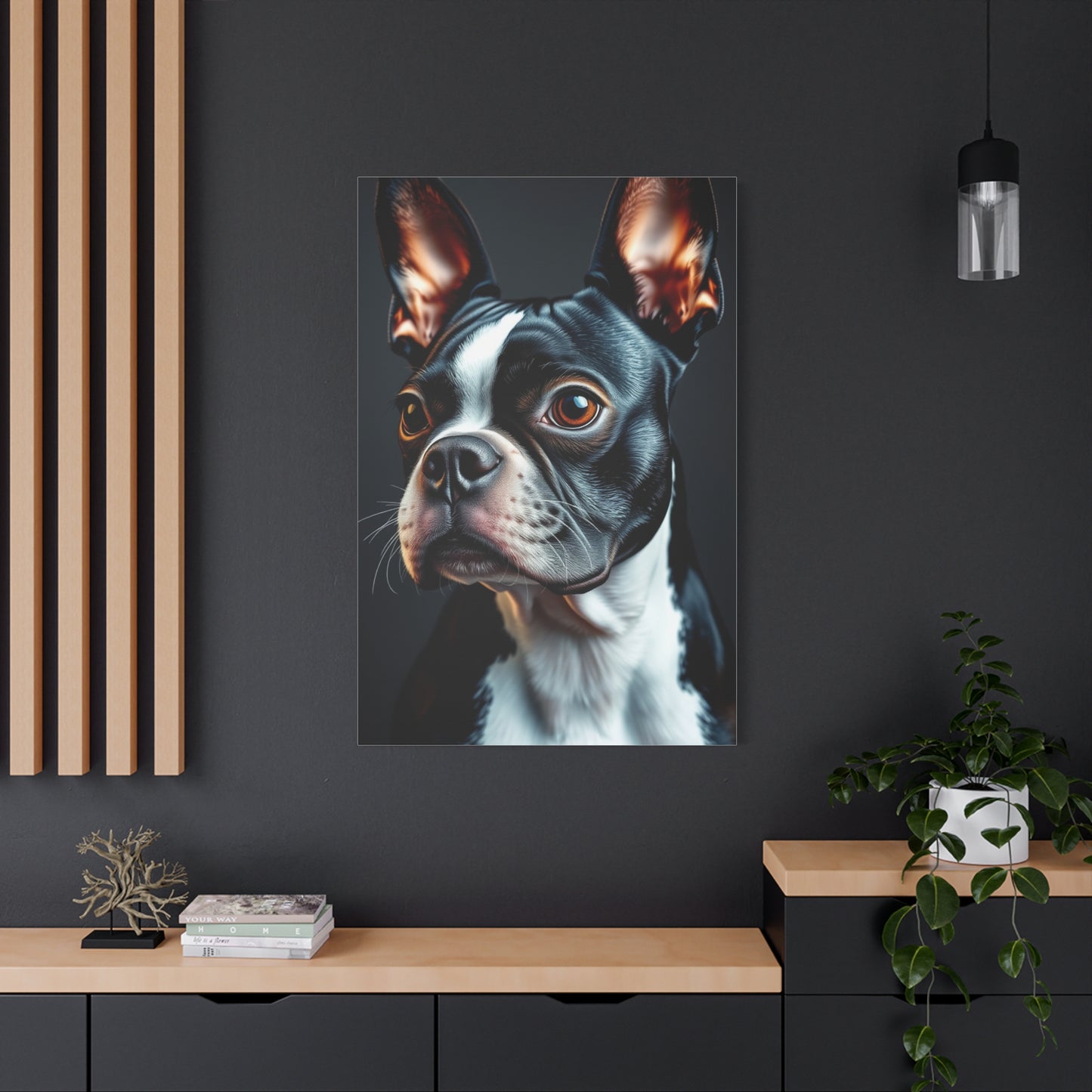 Boston Terrier Art Supreme Canvas Gallery Wall Art & Canvas Print