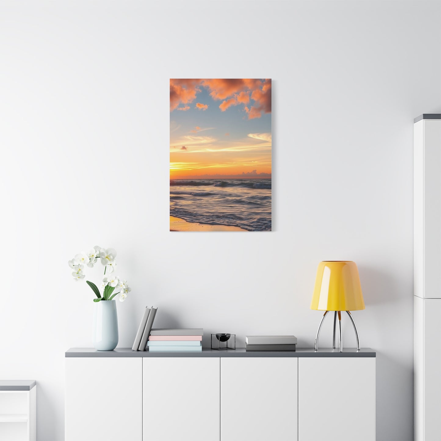 Beach Sunrise and Sunset Art Supreme Gallery Wall Art & Canvas Print