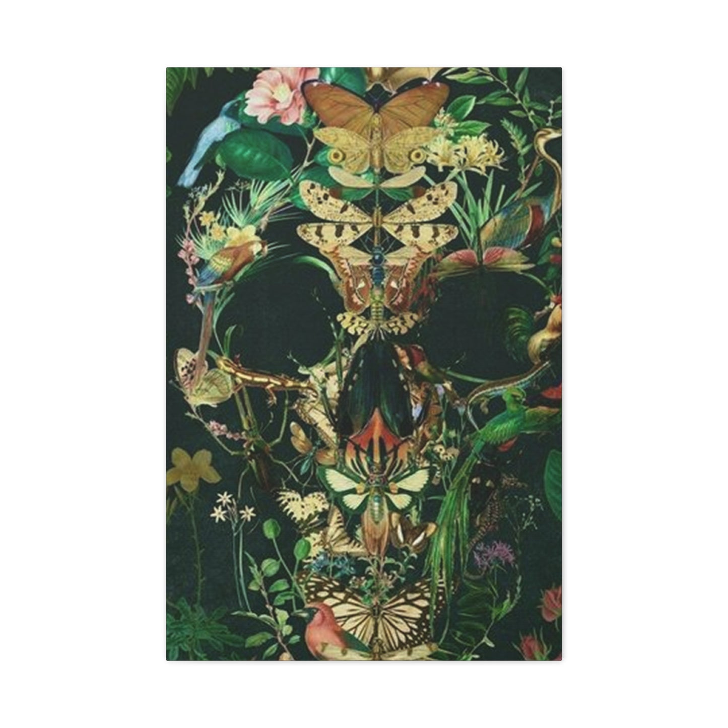 Skull Of Flora And Fauna Wall Art & Canvas Prints