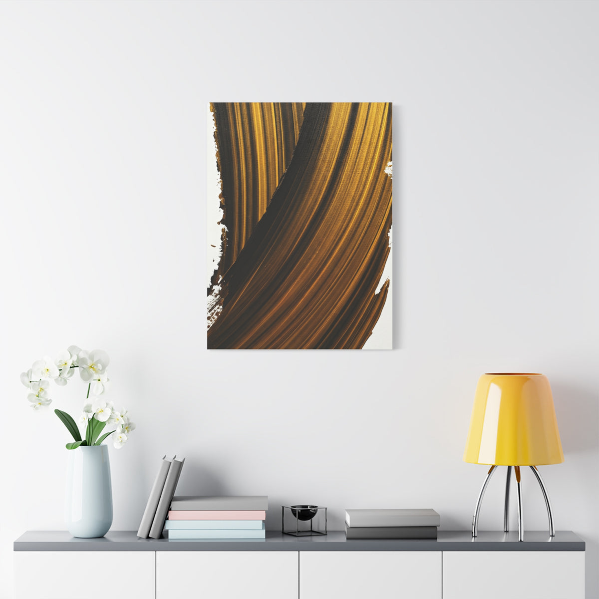 Amber Current Abstract Wall Art & Canvas Prints
