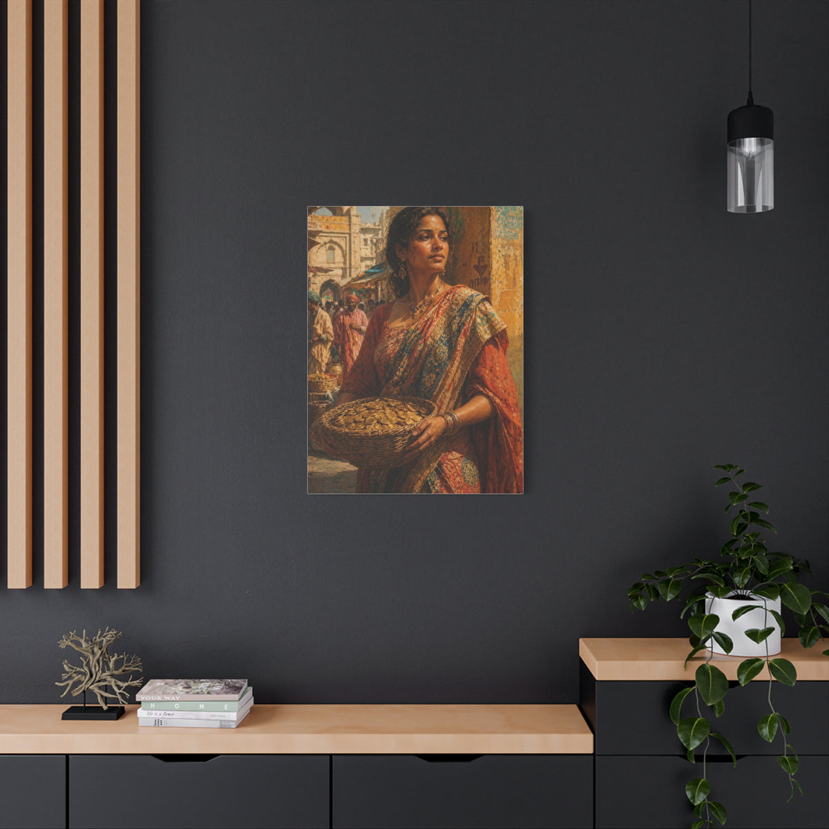 Market Day Cultural Portrait Wall Art & Canvas Print