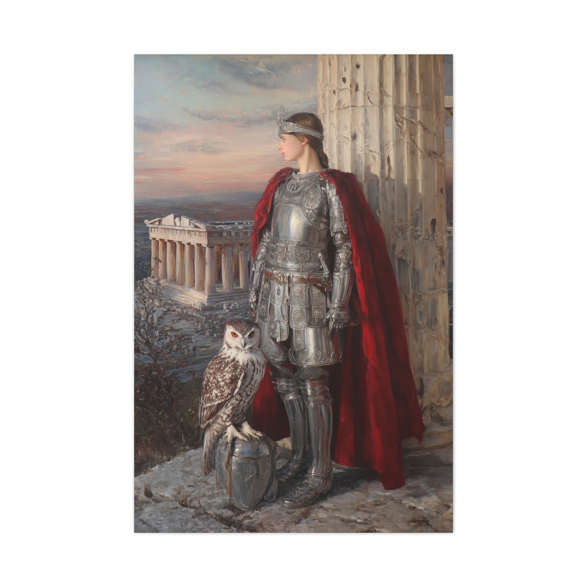 Athena Goddess of Wisdom Classical Painting Wall Art & Canvas Print