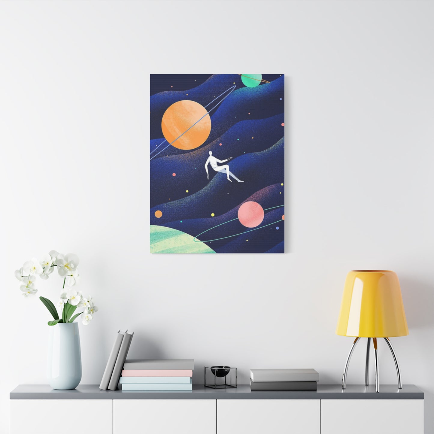Human Floating In Space Poster Wall Art & Canvas Prints