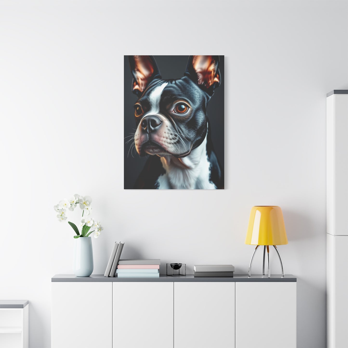 Boston Terrier Art Supreme Canvas Gallery Wall Art & Canvas Print
