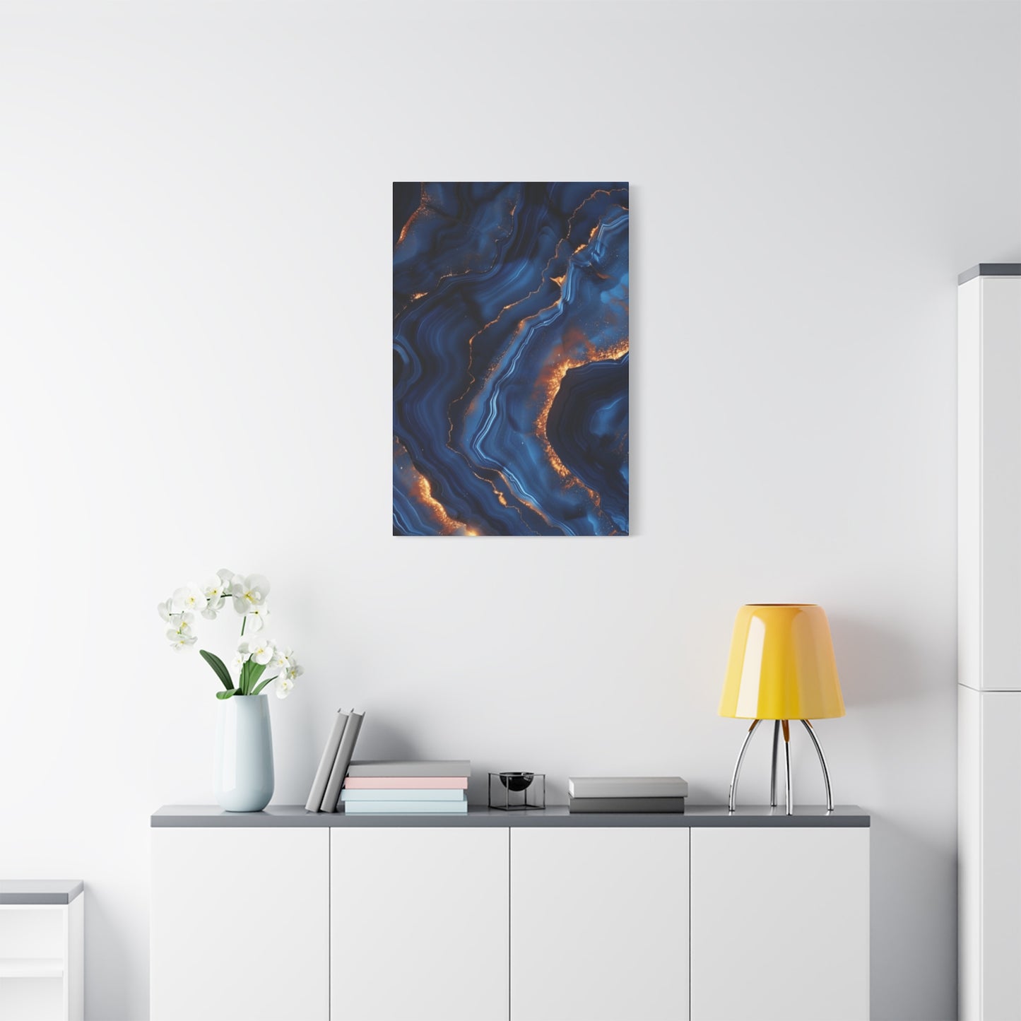Navy Blue Abstract Wall Art & Canvas Prints