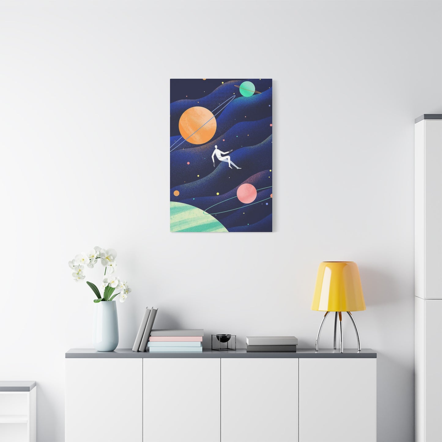 Human Floating In Space Poster Wall Art & Canvas Prints