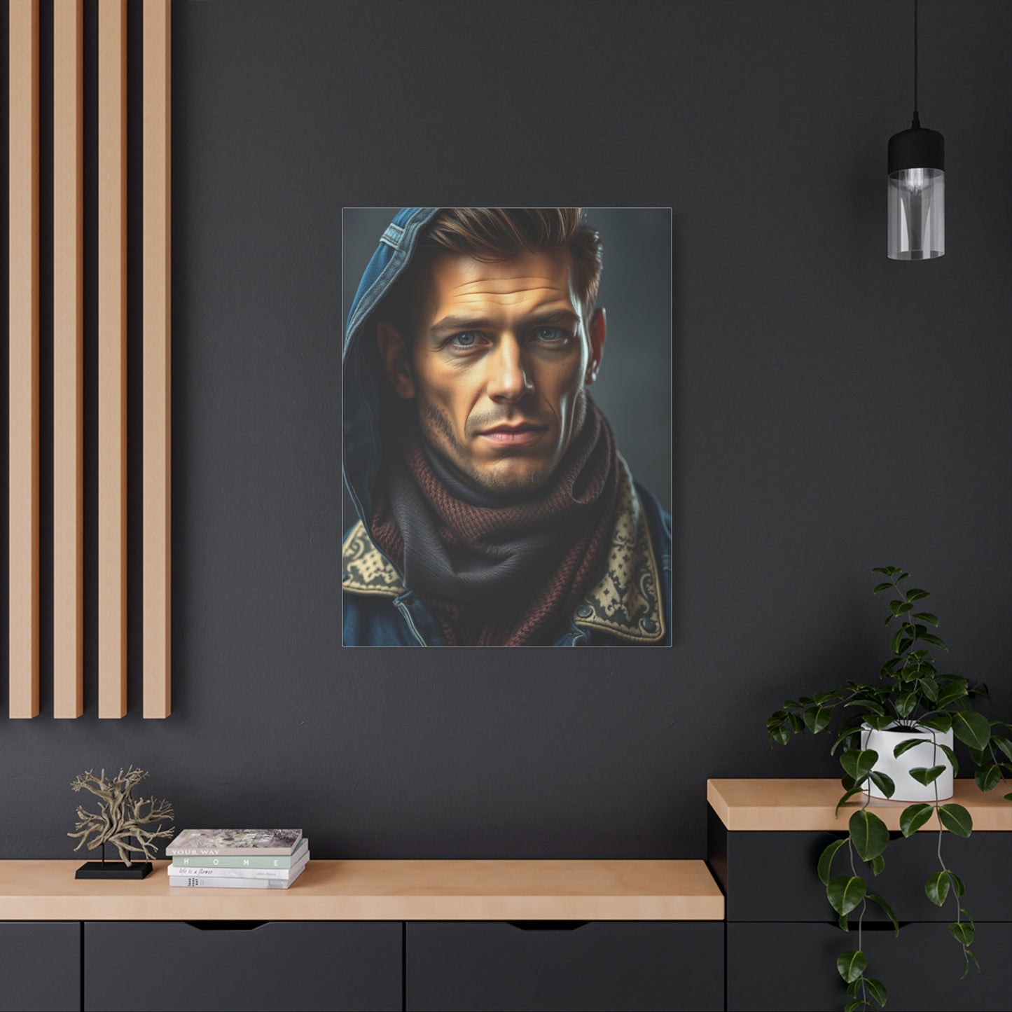 Denim and Leather Art Refined Canvas Wall Art & Canvas Print