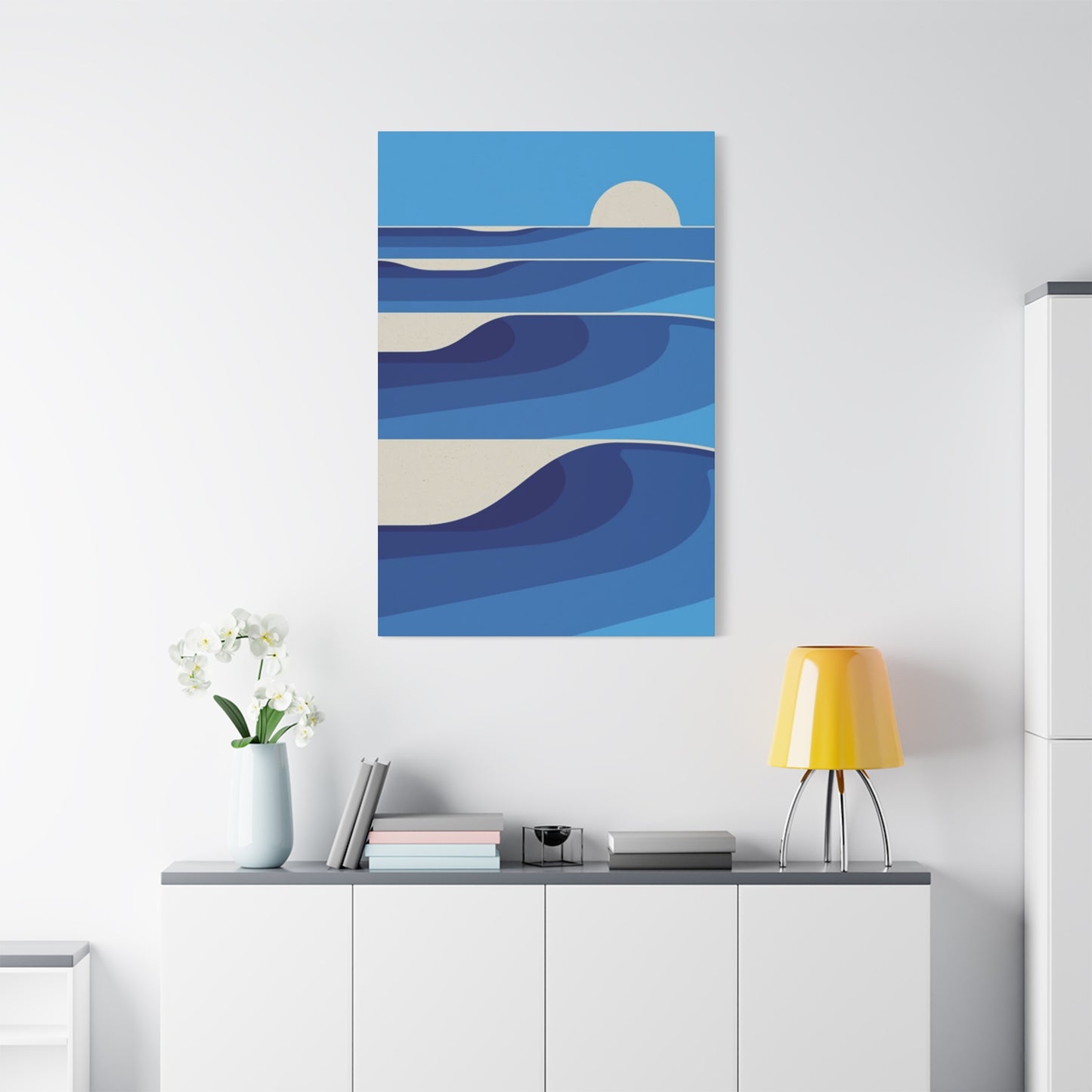 Waves In Ocean Painting Wall Art & Canvas Prints