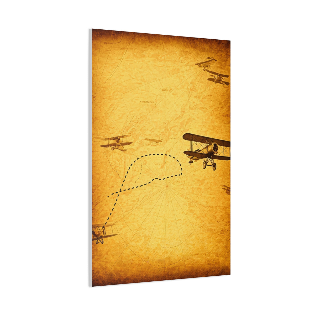 Vintage Aviation Flight Path Wall Art & Canvas Prints