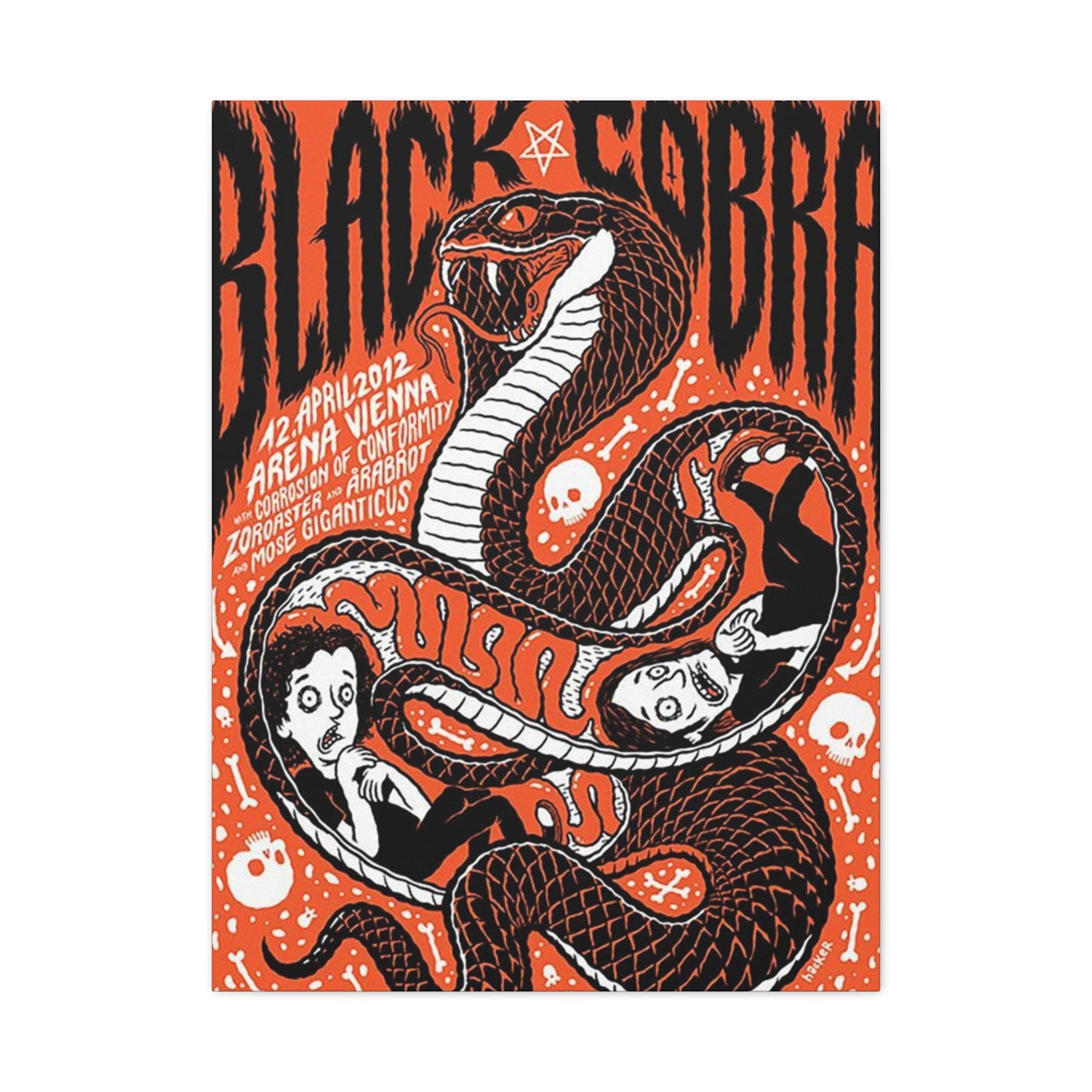 Black Cobra Wall Art & Canvas Prints