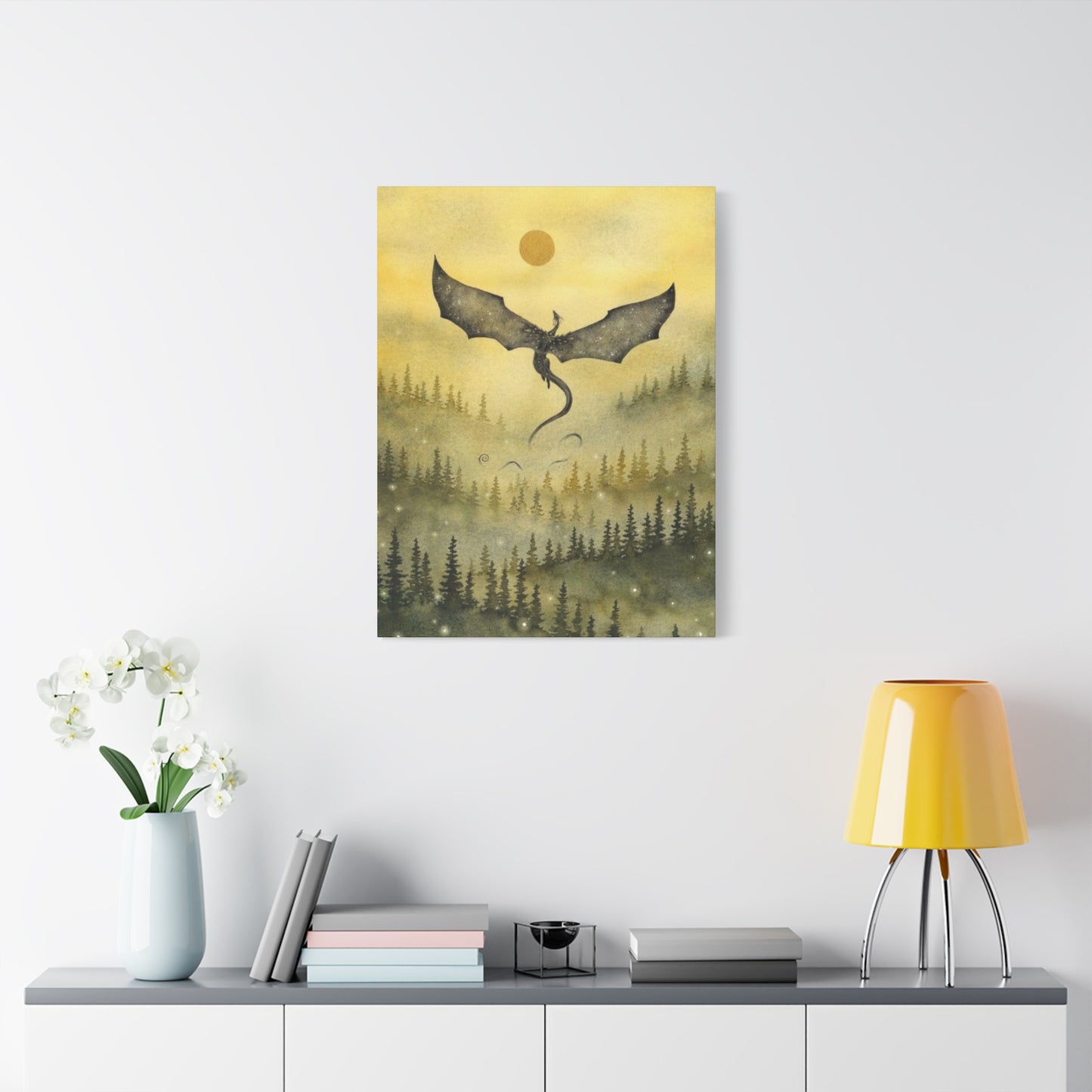 Dragon in Forest Wall Art & Canvas Prints