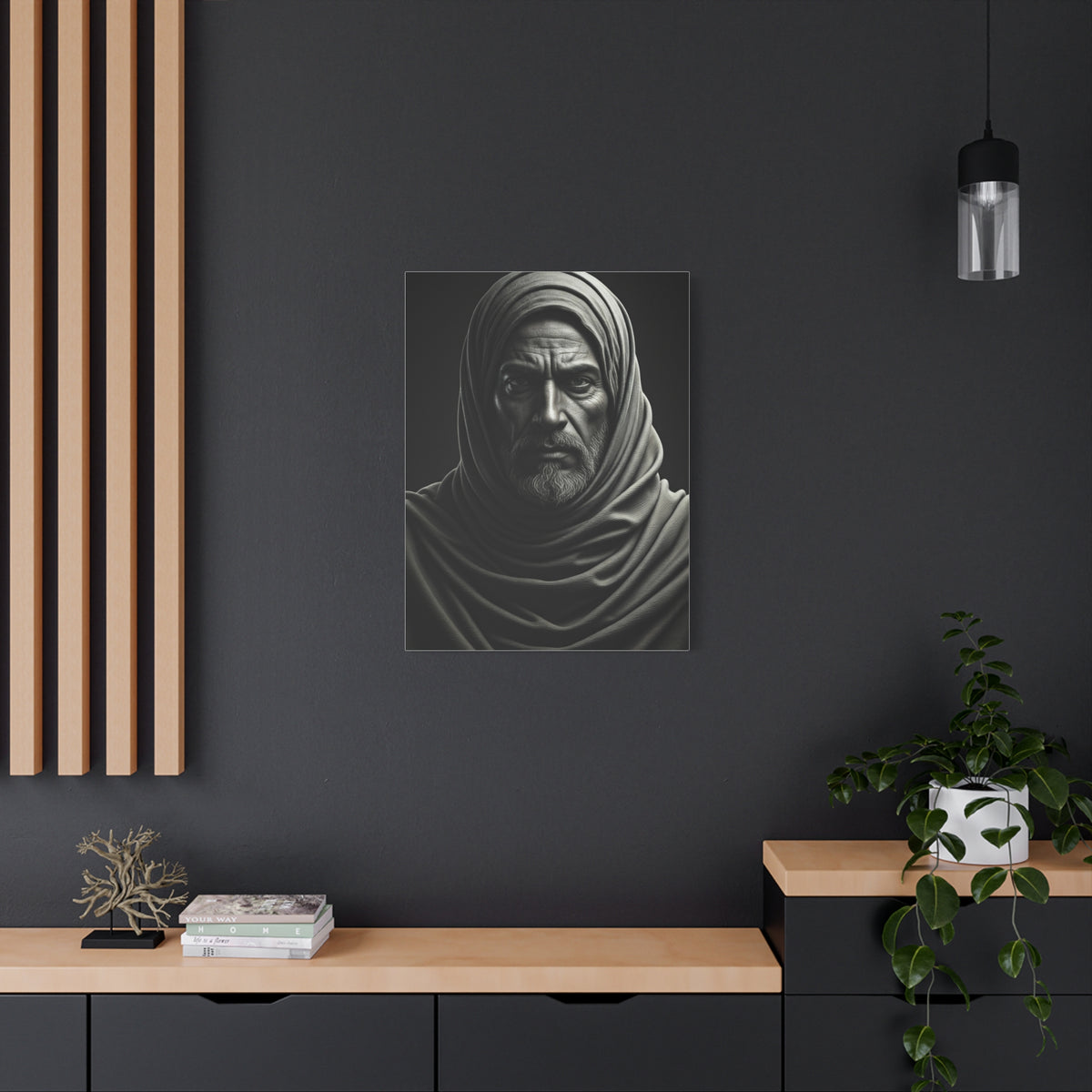 Silent Strength Black & White Elder Portrait Wall Art & Canvas Prints