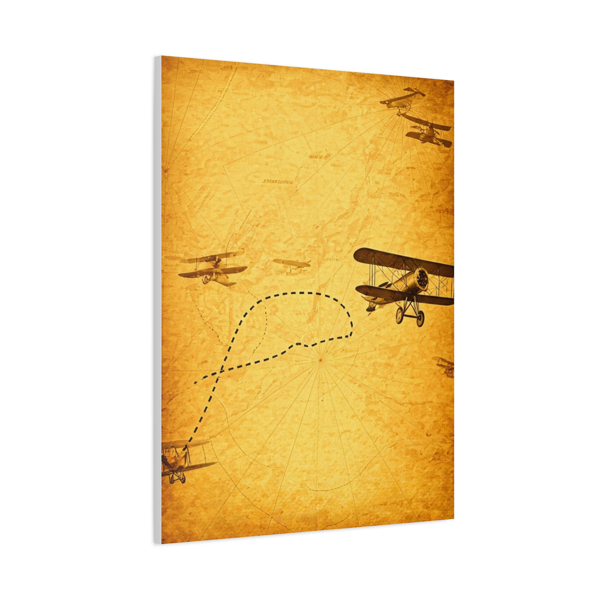 Vintage Aviation Flight Path Wall Art & Canvas Prints