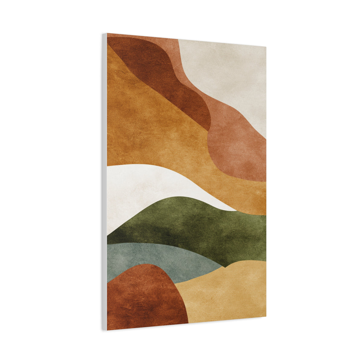 Earthy Organic Abstract Landscape Wall Art & Canvas Print
